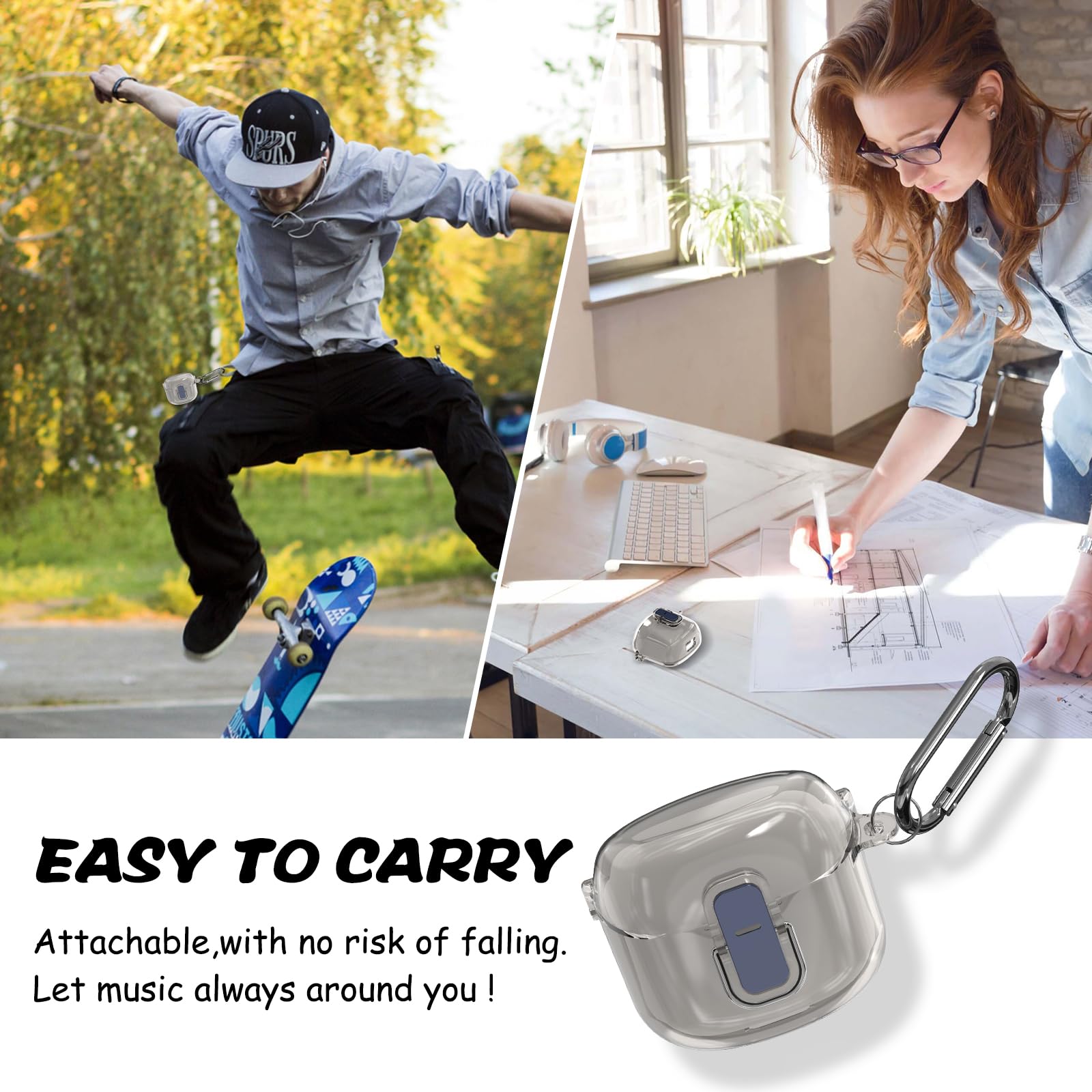 Foto 8 pulgar | Funda Protectora para Jbl Tune Flex con Llavero - Venta Internacional