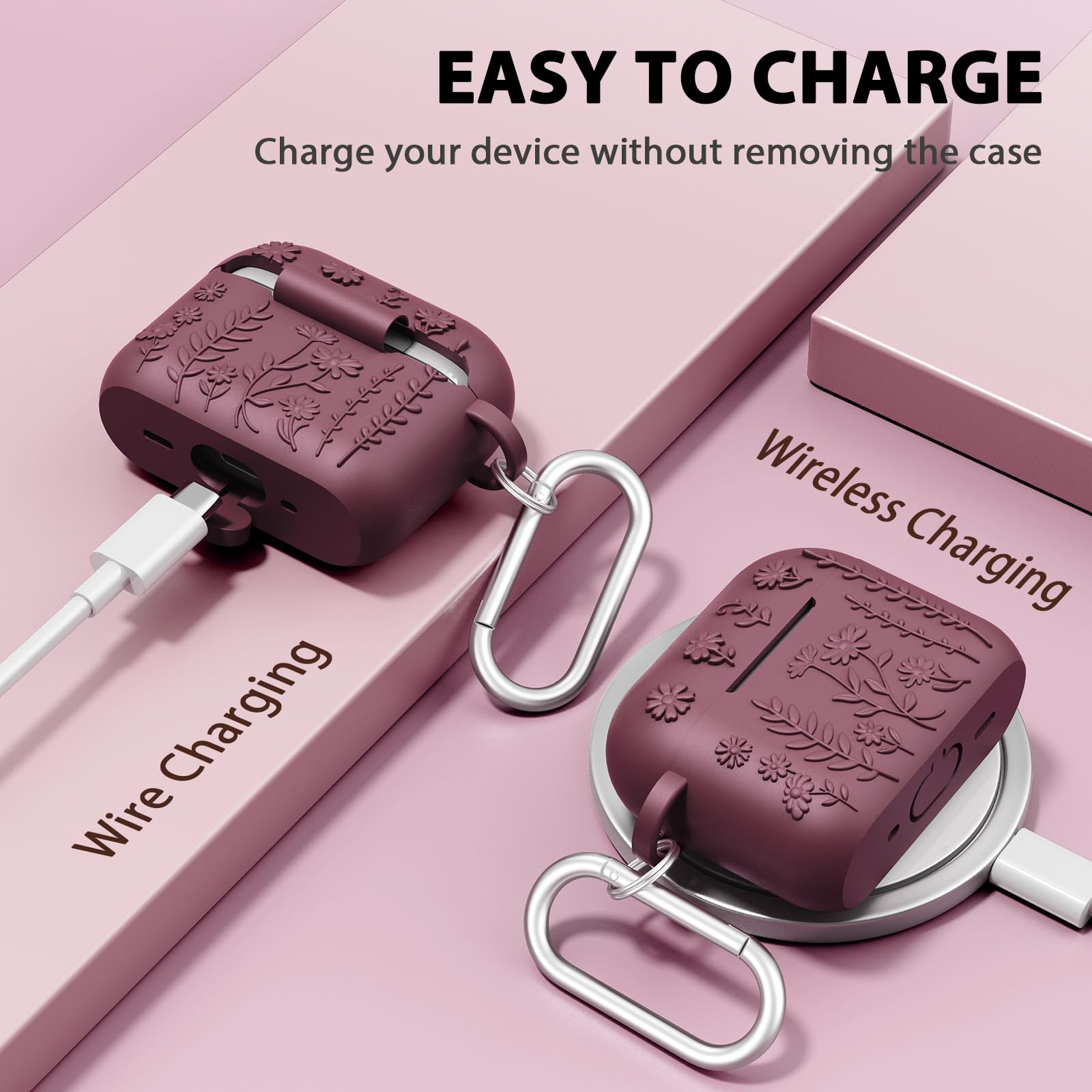 Foto 6 pulgar | Funda Airspo AirPods Pro de Segunda Generación de Silicona - Venta Internacional