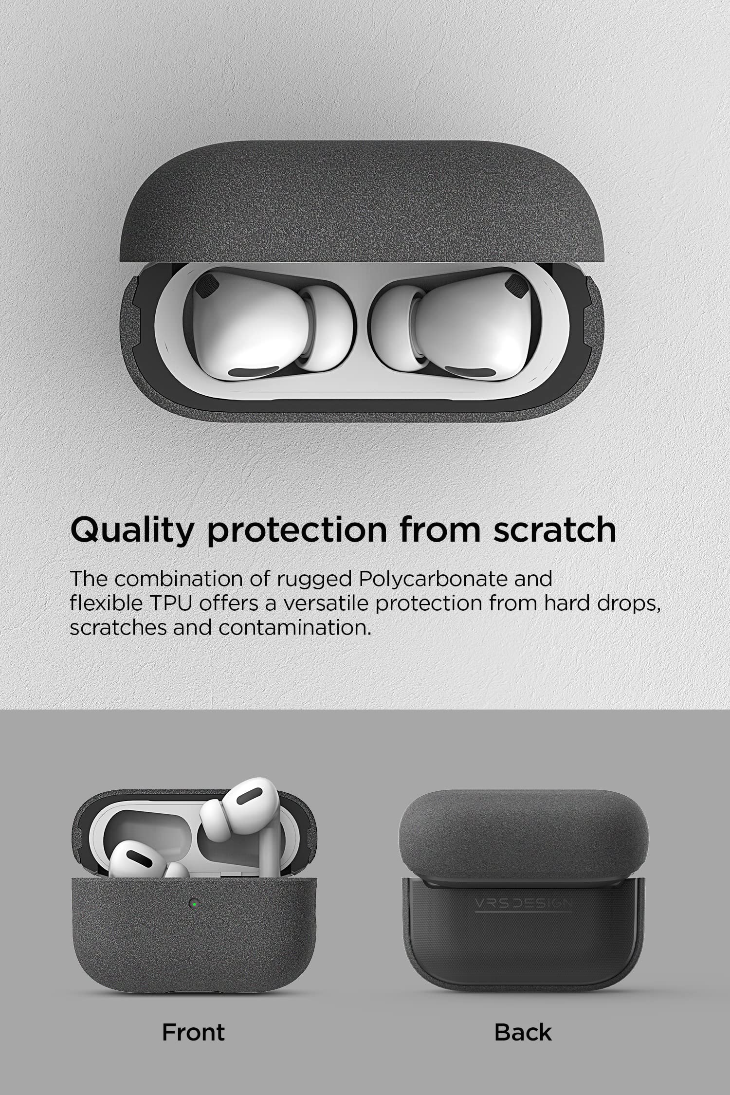 Foto 5 pulgar | Funda VRS Design Modern para Apple AirPods Pro de 1a y 2a Generación - Venta Internacional