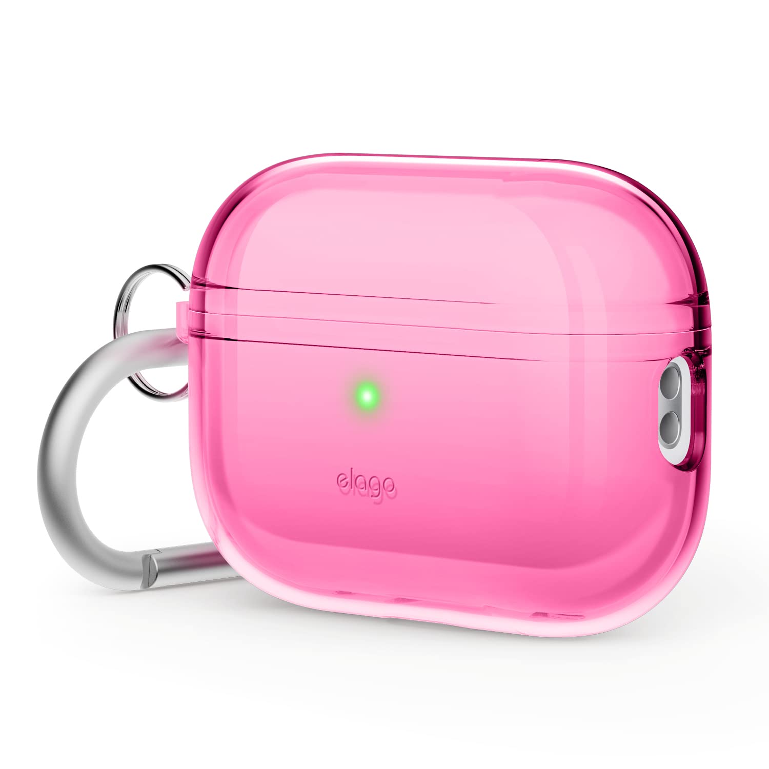 Foto 2 pulgar | Funda Elago Compatible Con Airpods Pro De Segunda Generación, Color Neón Transparente, Rosa Intenso - Venta Internac