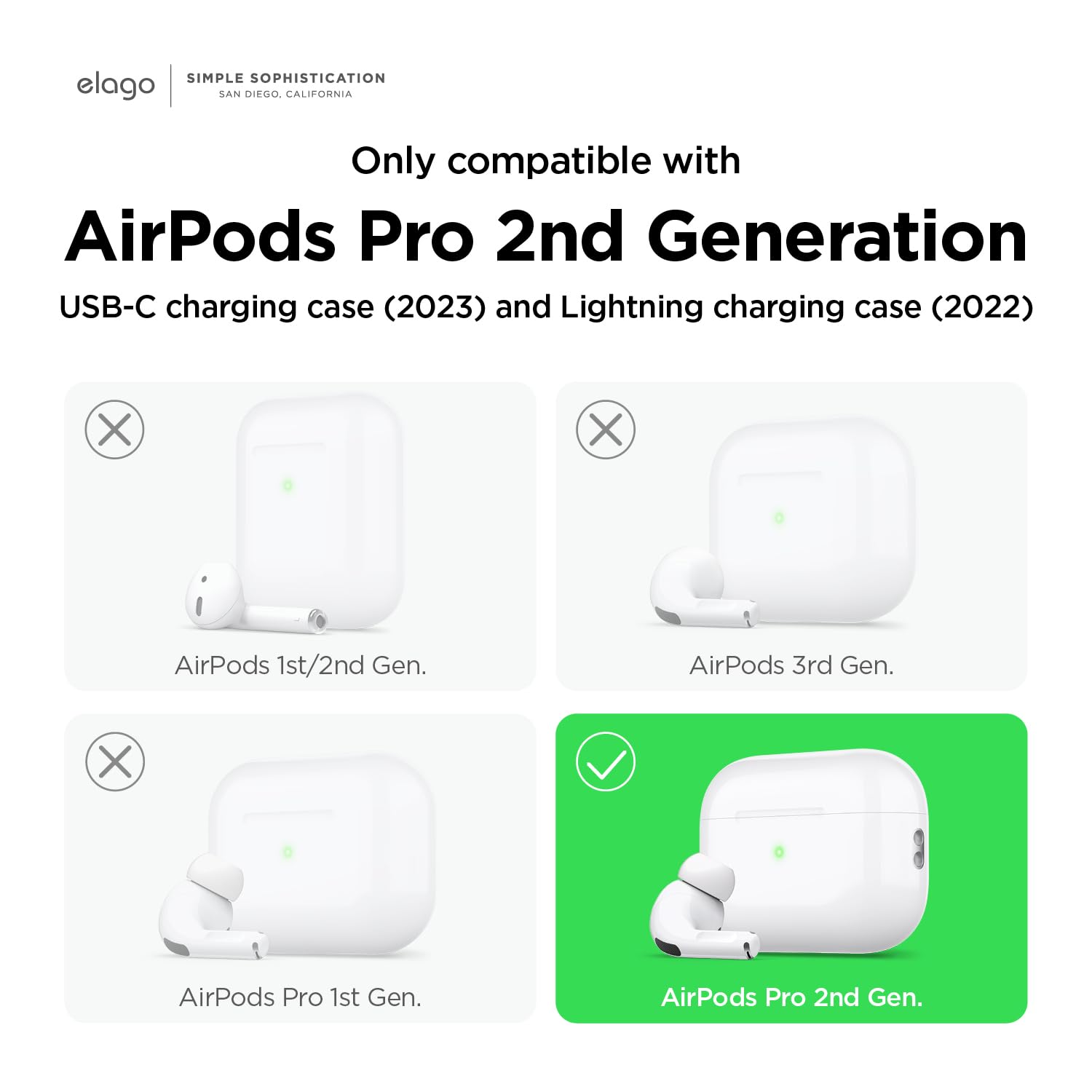 Foto 3 pulgar | Funda Elago Compatible Con Airpods Pro De Segunda Generación, Transparente, Azul Aguamarina - Venta Internacional.