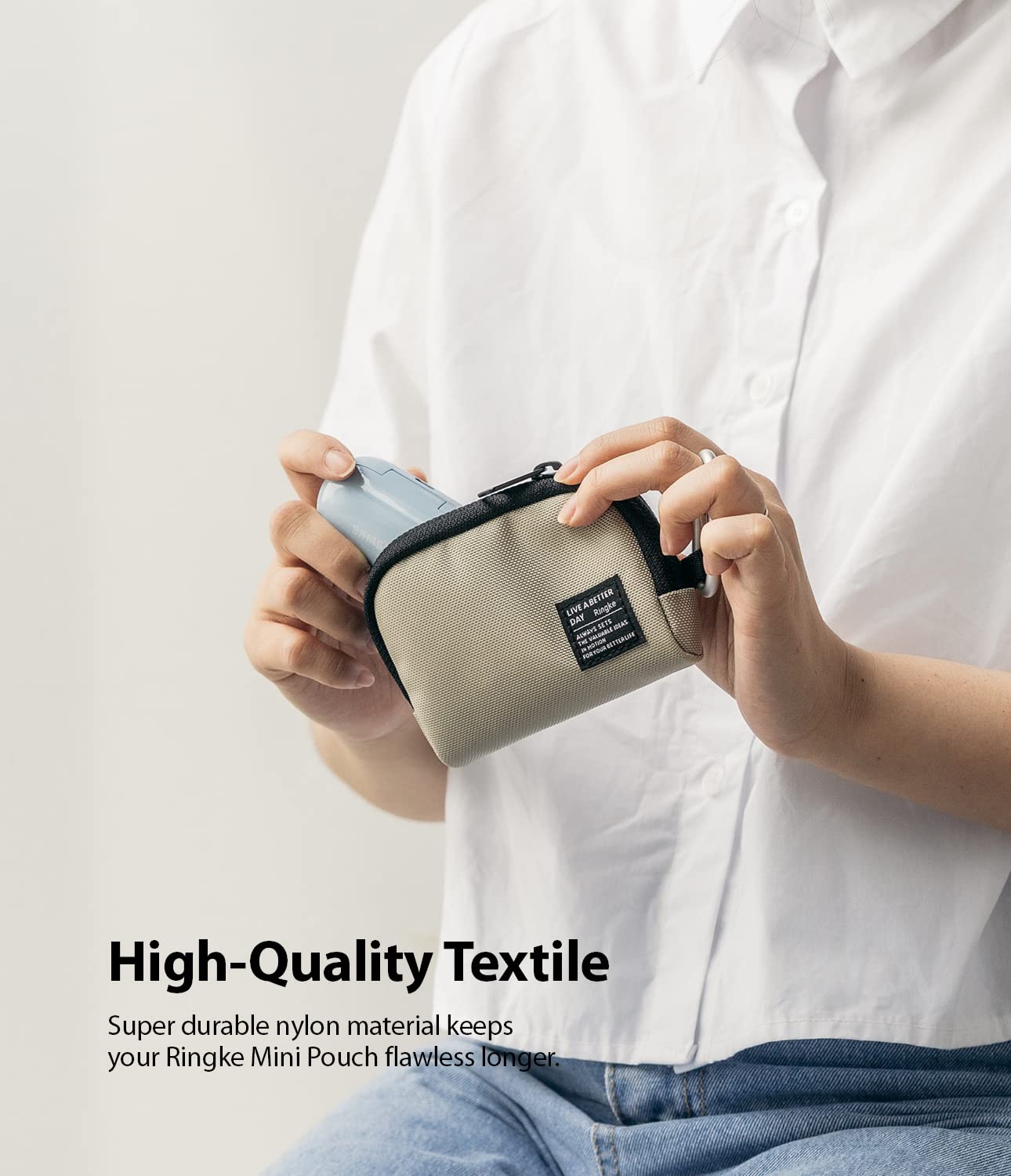 Foto 3 pulgar | Minibolsa Pouch Ringke Con Medio Bolsillo Para Airpods Pro De Segunda Generación - Venta Internacional.