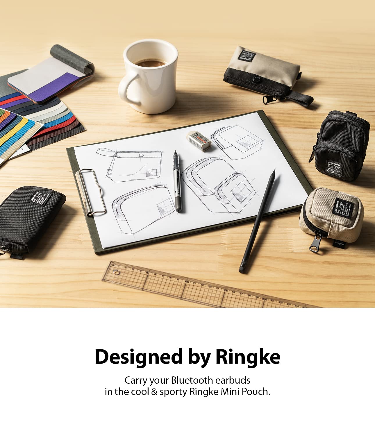 Foto 6 pulgar | Minibolsa Pouch Ringke Con Medio Bolsillo Para Airpods Pro De Segunda Generación - Venta Internacional.