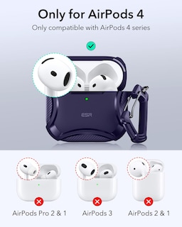 Foto 2 | Funda Para Airpods 4 Esr Halolock Cyber Series Con Protección Contra Caídas - Venta Internacional.