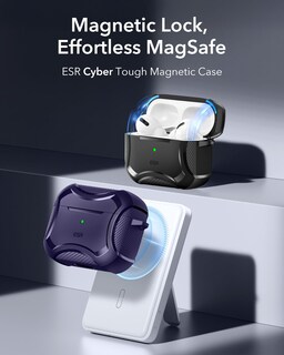 Foto 3 | Funda Para Airpods 4 Esr Halolock Cyber Series Con Protección Contra Caídas - Venta Internacional.