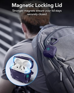 Foto 4 | Funda Para Airpods 4 Esr Halolock Cyber Series Con Protección Contra Caídas - Venta Internacional.