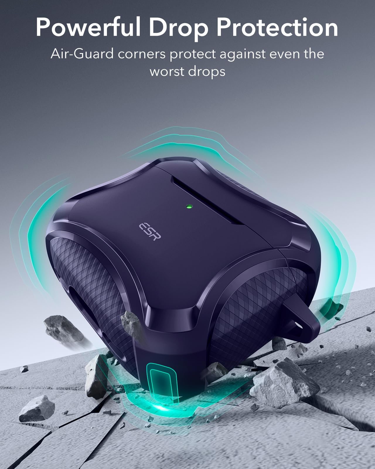 Foto 7 pulgar | Funda Para Airpods 4 Esr Halolock Cyber Series Con Protección Contra Caídas - Venta Internacional.