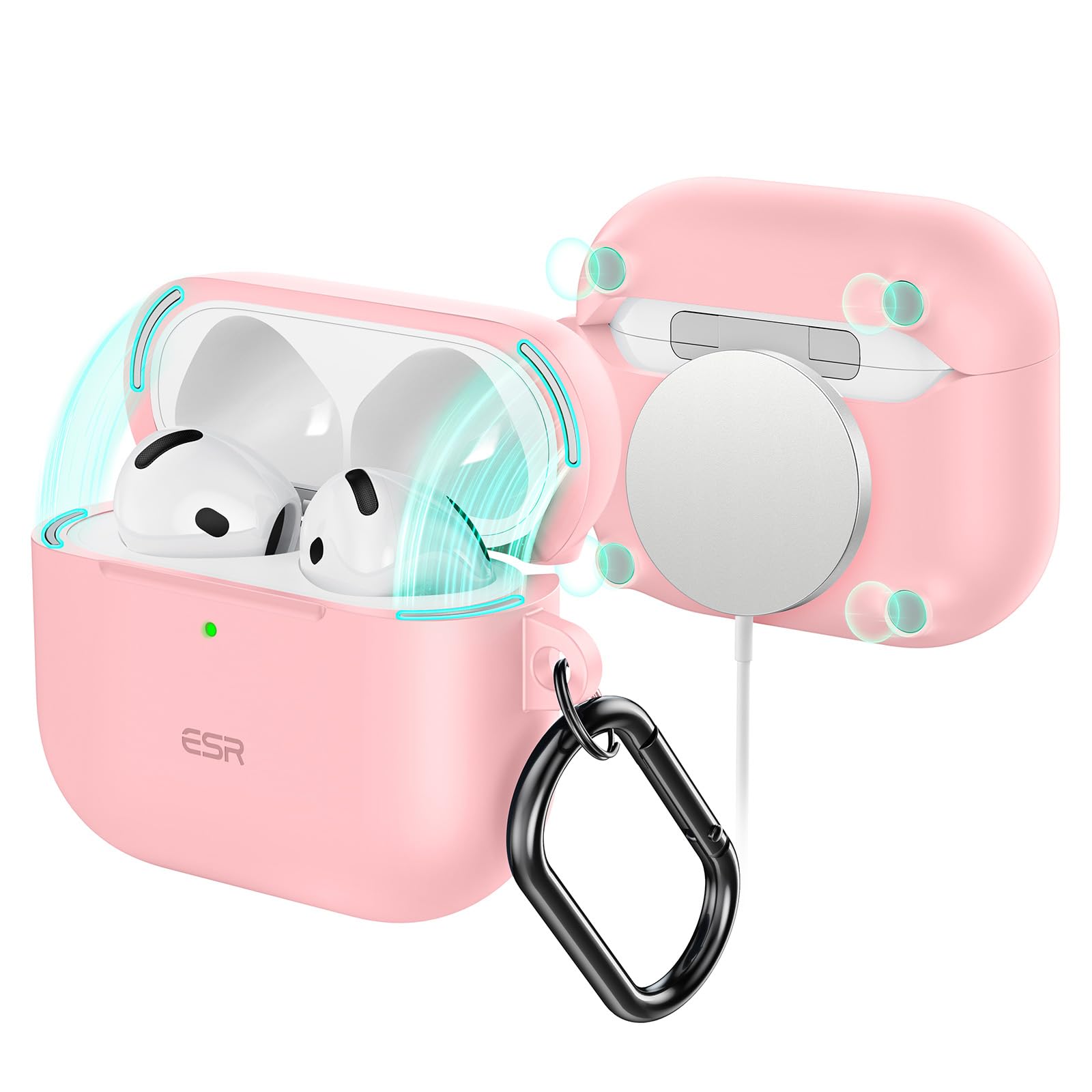 Foto 2 pulgar | Funda para AirPods 4.a Generación ESR Rosa - Venta Internacional