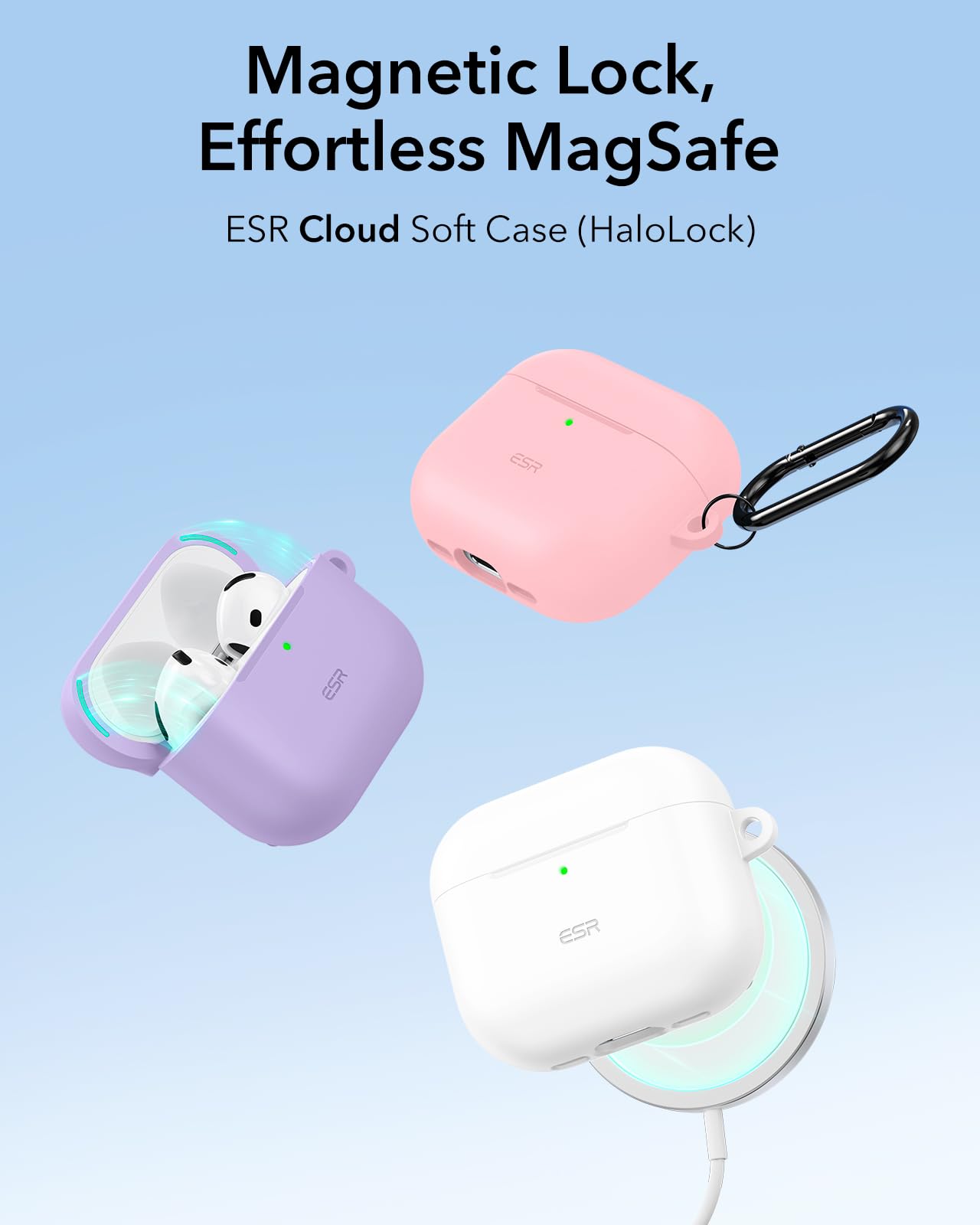 Foto 4 pulgar | Funda para AirPods 4.a Generación ESR Rosa - Venta Internacional