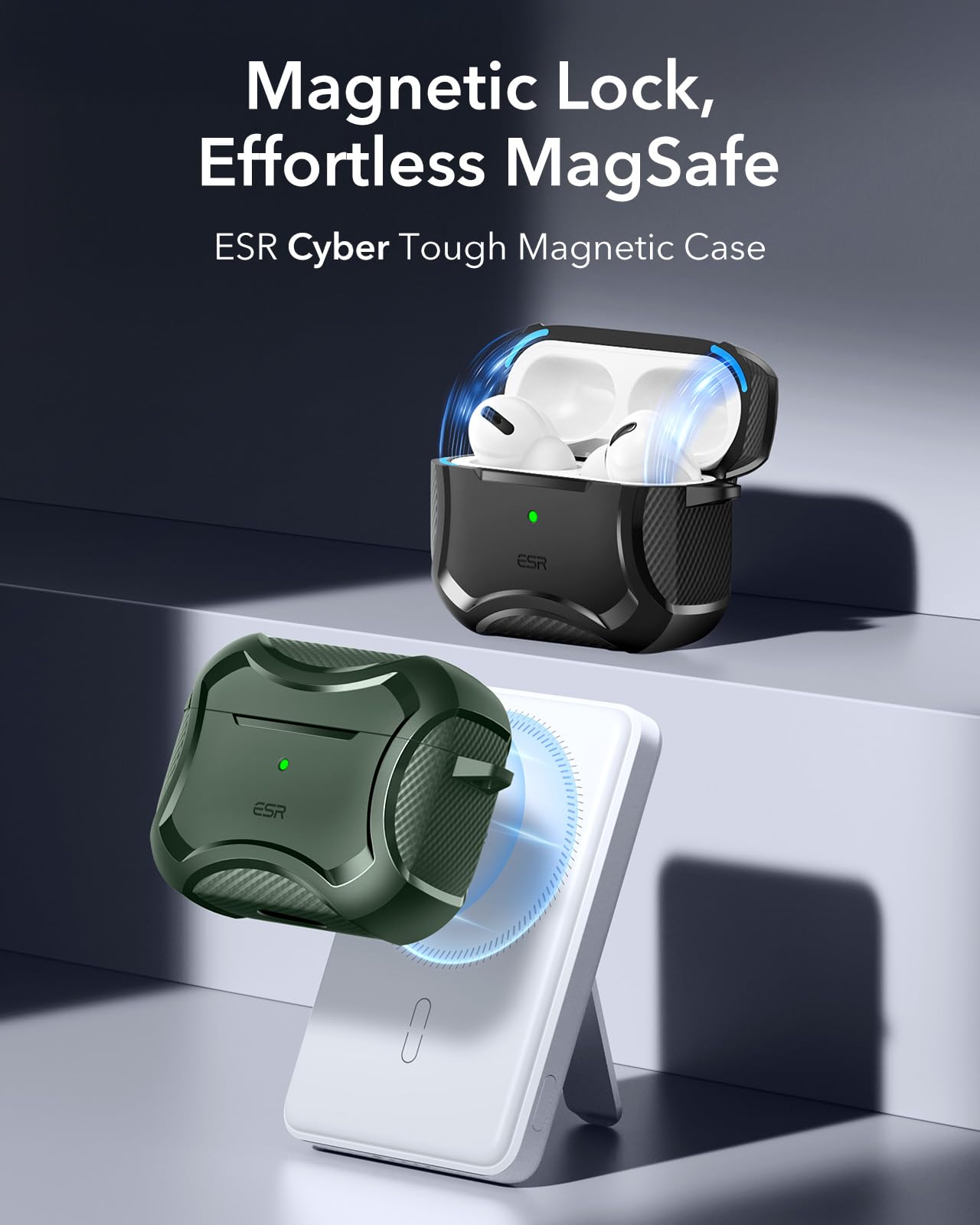 Foto 4 pulgar | Funda para AirPods 4.a Generación ESR Verde - Venta Internacional