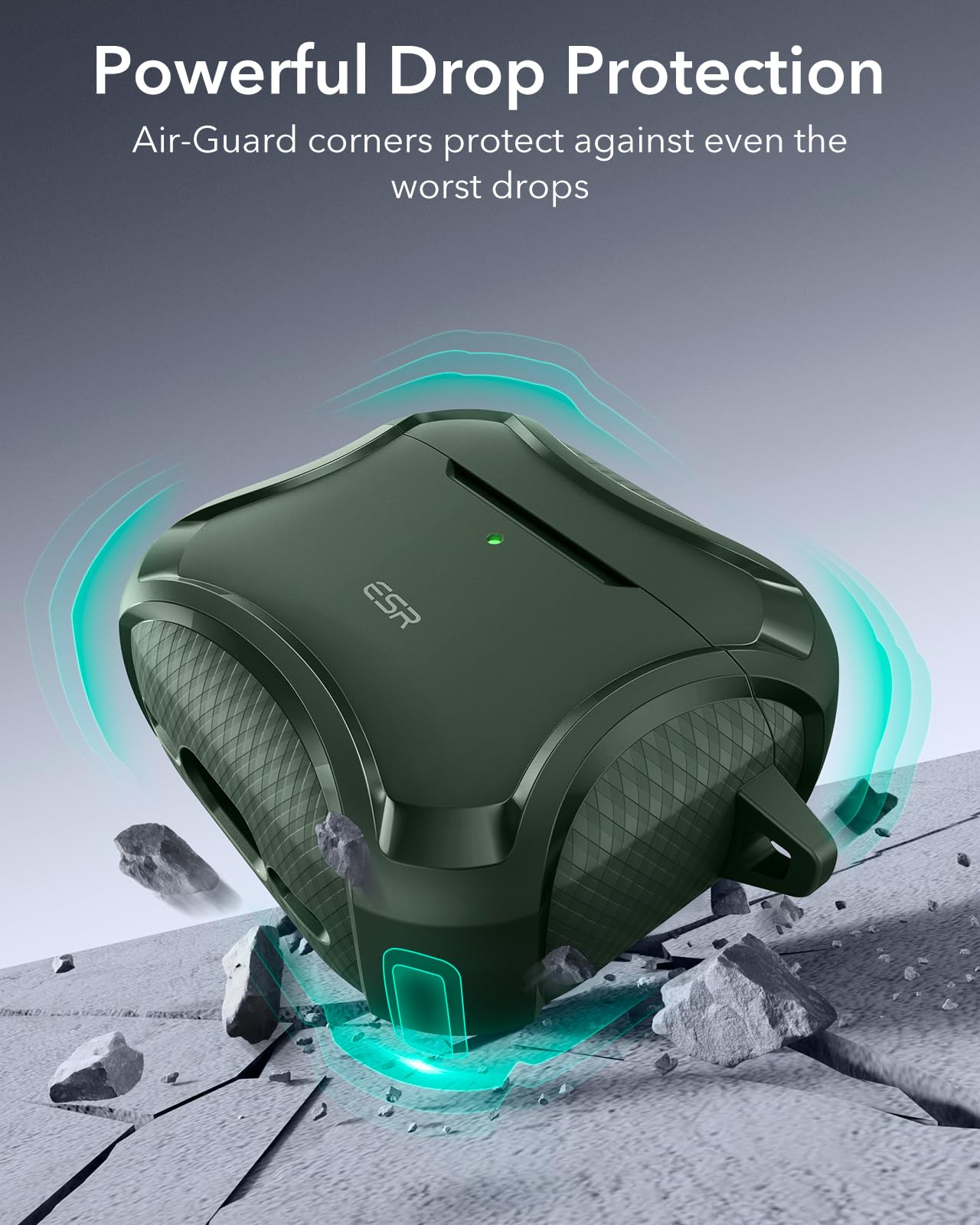 Foto 7 pulgar | Funda para AirPods 4.a Generación ESR Verde - Venta Internacional