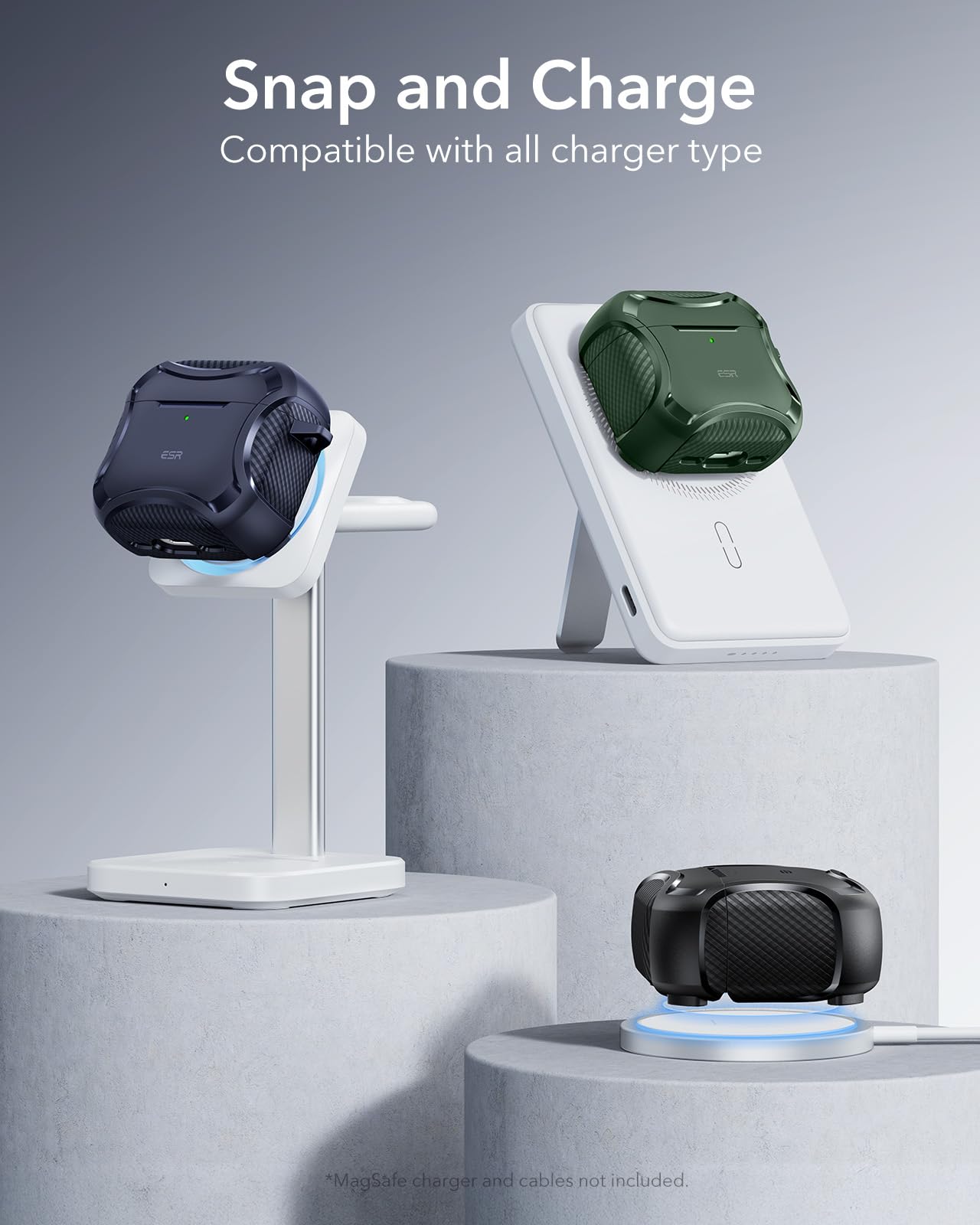 Foto 8 pulgar | Funda para AirPods 4.a Generación ESR Verde - Venta Internacional