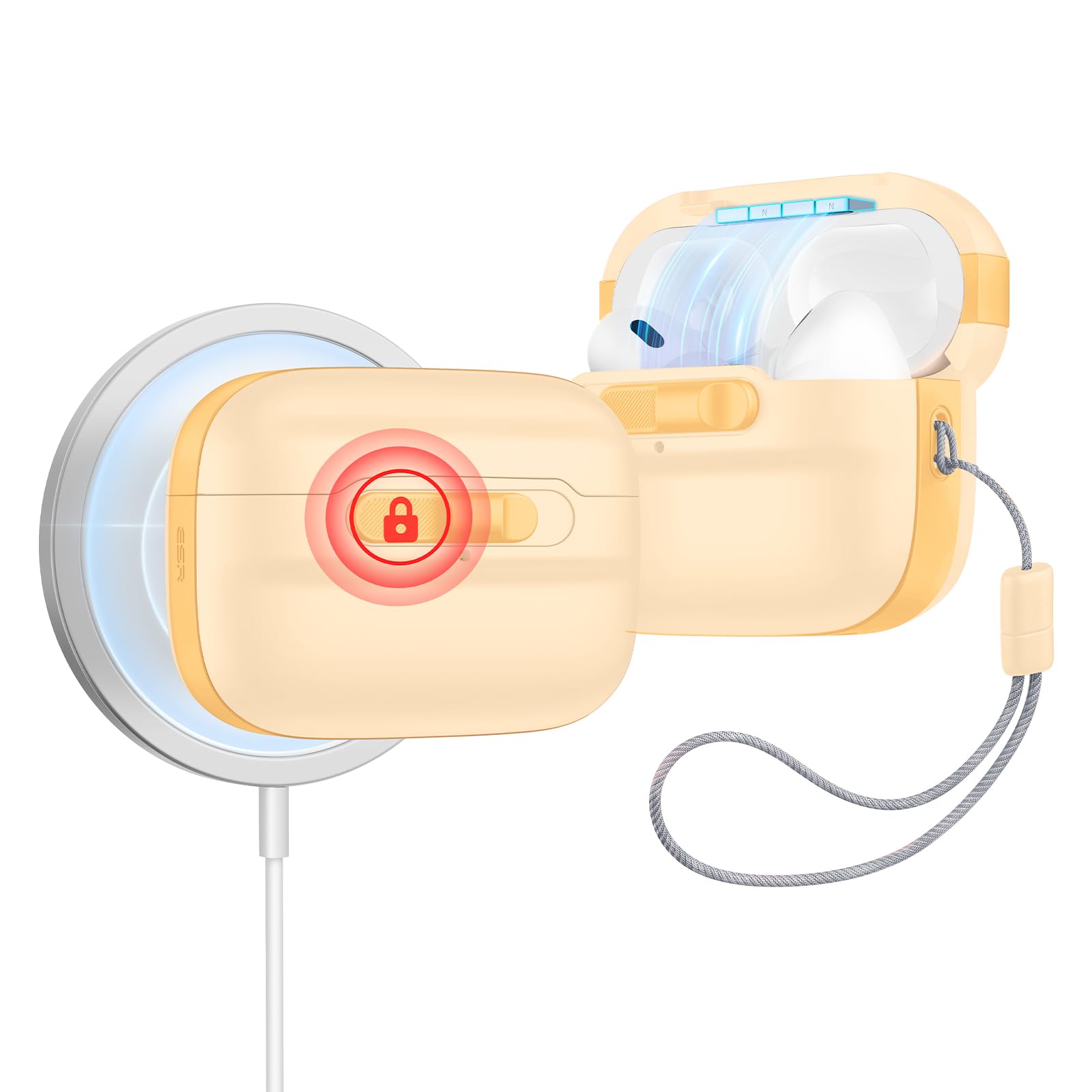 Foto 2 pulgar | Funda para AirPods Pro 1.a y 2.a Generación ESR Amarillo- Venta Internacional