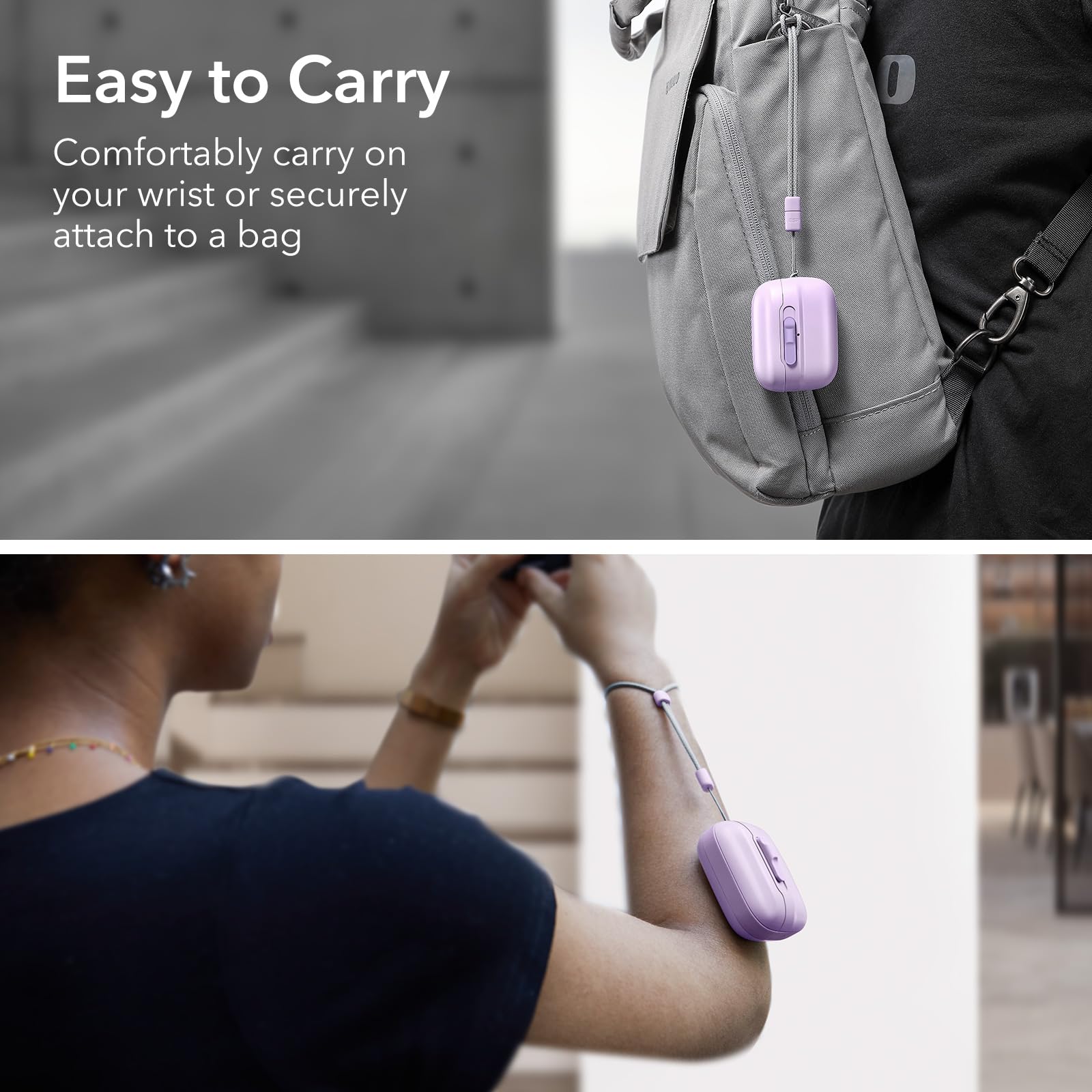 Foto 8 pulgar | Funda para AirPods Pro 1.a y 2.a Generación ESR Lavanda - Venta Internacional