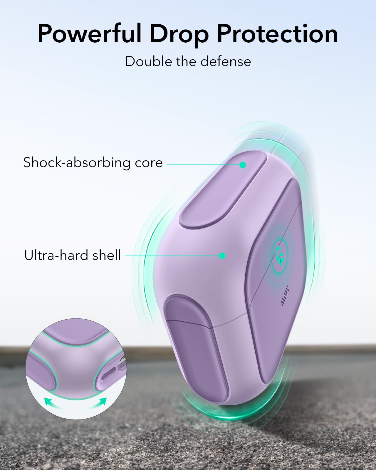 Foto 6 | Funda para AirPods 4.a Generación ESR Morado - Venta Internacional