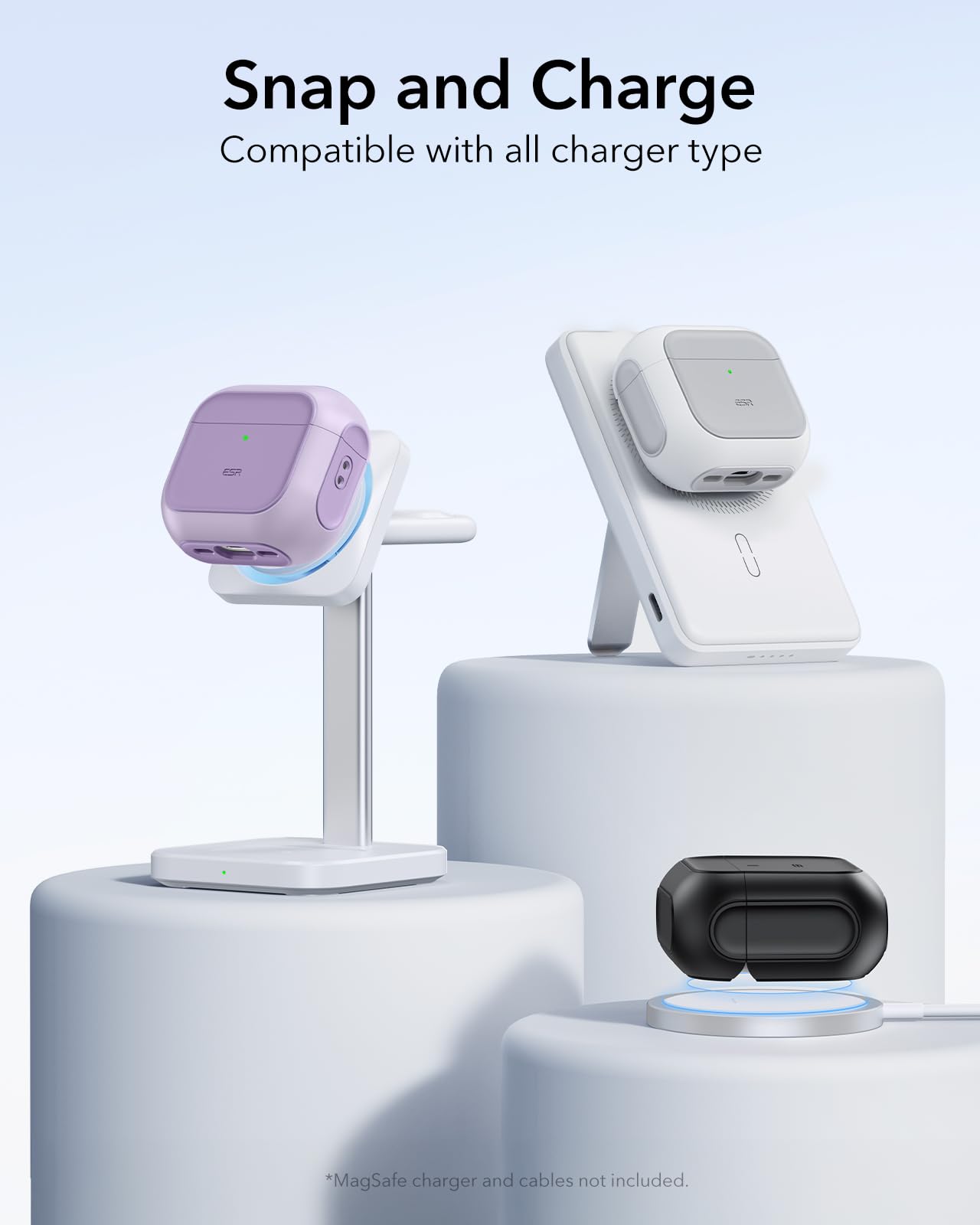Foto 8 pulgar | Funda para AirPods 4.a Generación ESR Morado - Venta Internacional