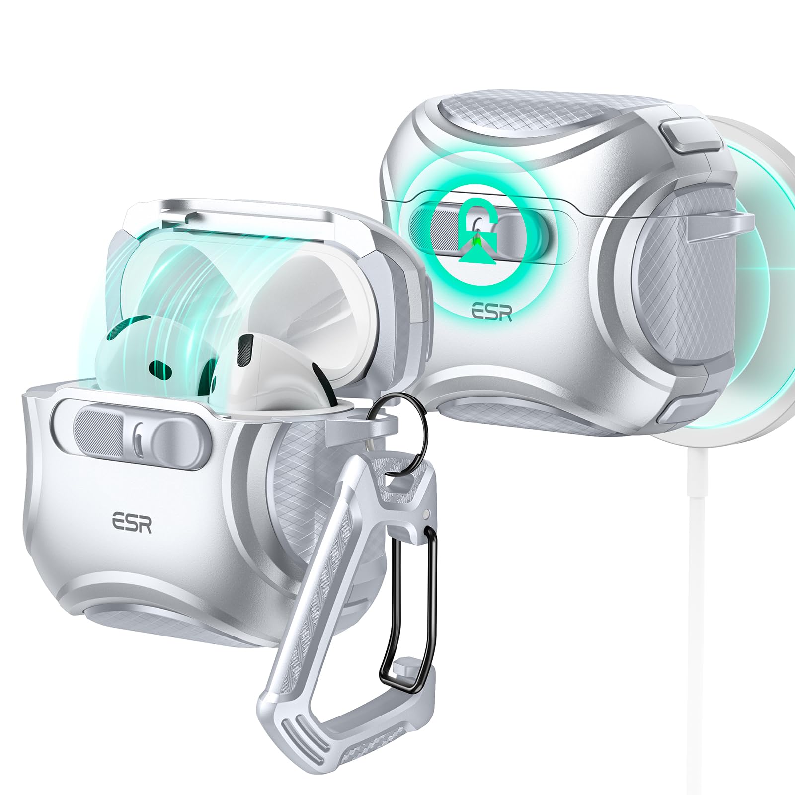 Foto 1 | Funda para AirPods 4.a Generación ESR Gris - Venta Internacional