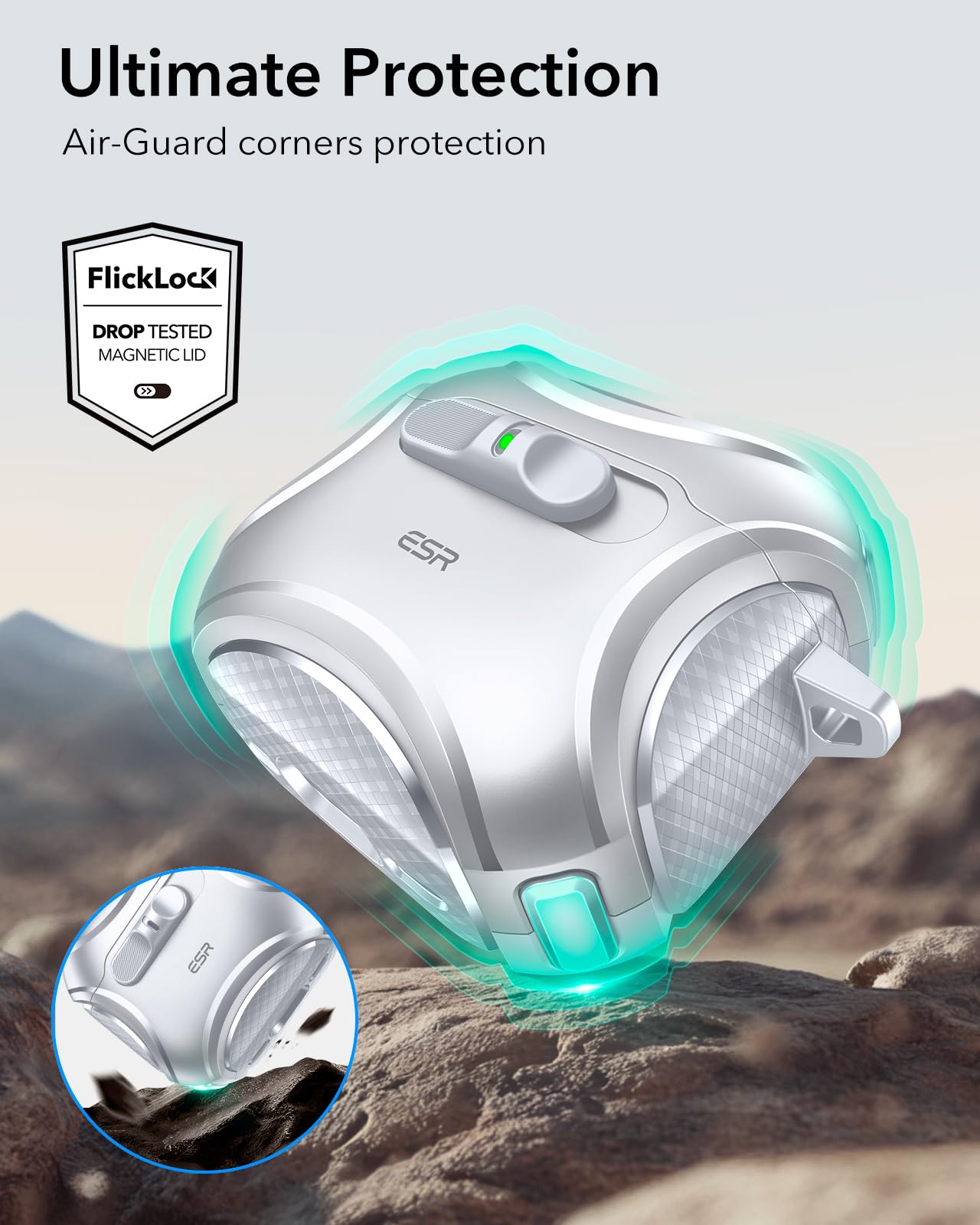 Foto 8 pulgar | Funda para AirPods 4.a Generación ESR Gris - Venta Internacional