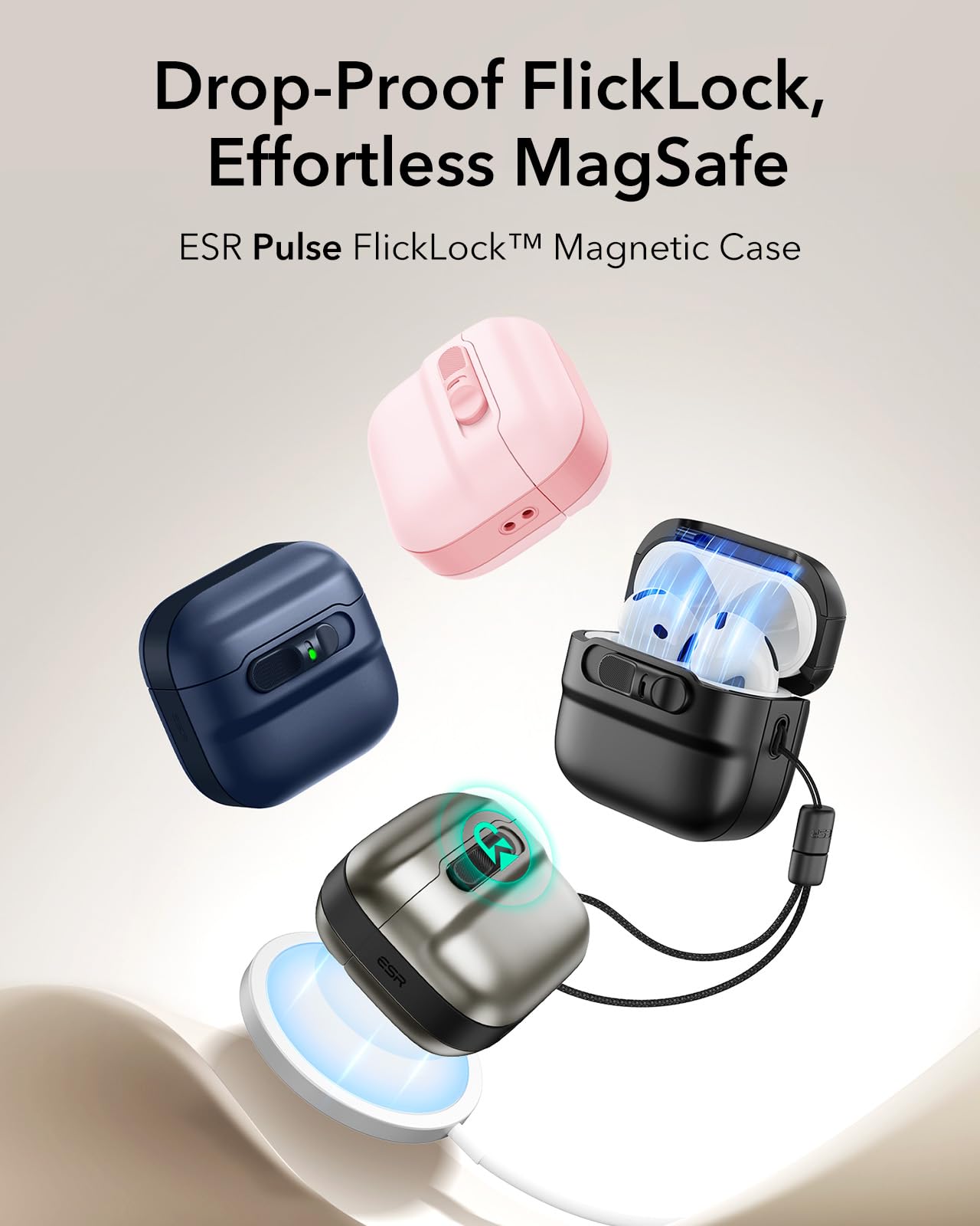 Foto 4 pulgar | Funda para AirPods 4.a Generación ESR Rosa - Venta Internacional