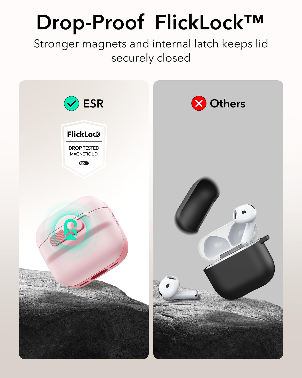 Foto 5 pulgar | Funda para AirPods 4.a Generación ESR Rosa - Venta Internacional