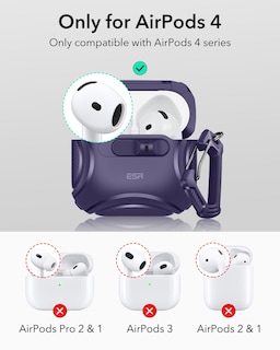 Foto 2 | Funda para AirPods 4.a Generación ESR Morado - Venta Internacional