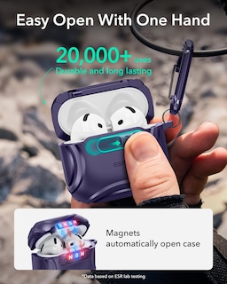 Foto 5 | Funda para AirPods 4.a Generación ESR Morado - Venta Internacional