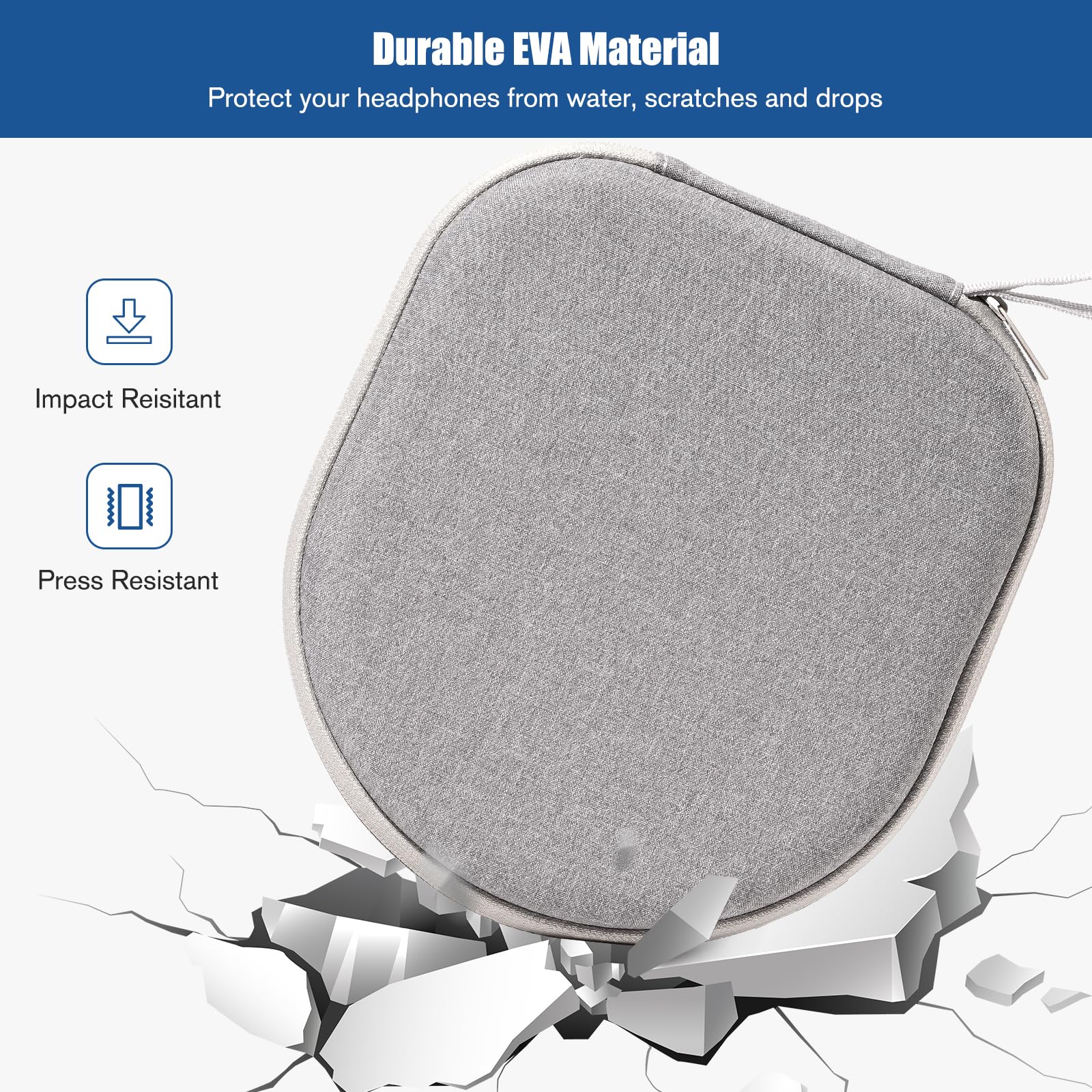 Foto 6 pulgar | Funda para Auriculares Procase Hard Universal Sony Jbl Tozo Gris - Venta Internacional