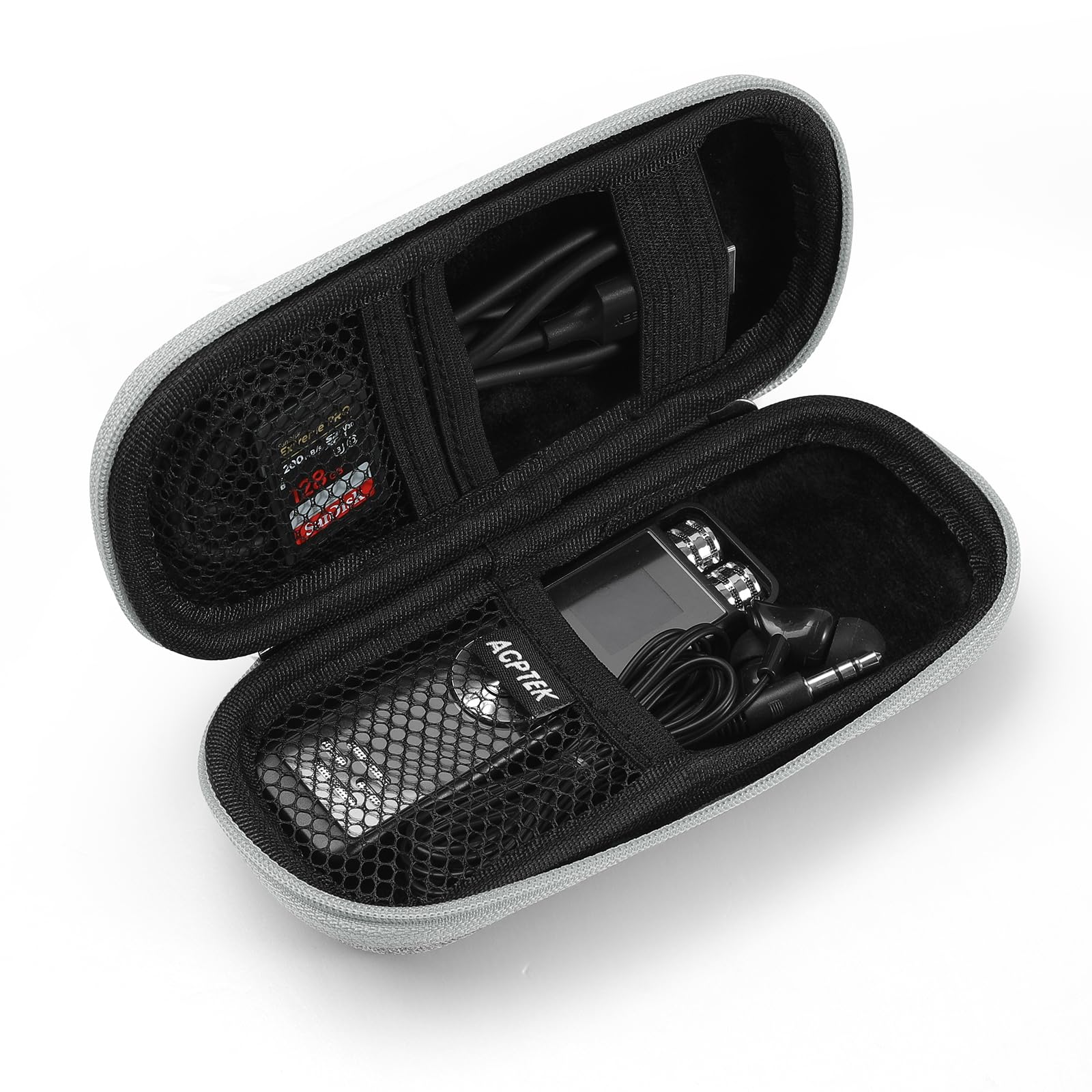 Foto 2 pulgar | Estuche De Transporte Agptek Funda Rígida Con Cierre De Eva Para Grabadora De Voz - Venta Internacional.