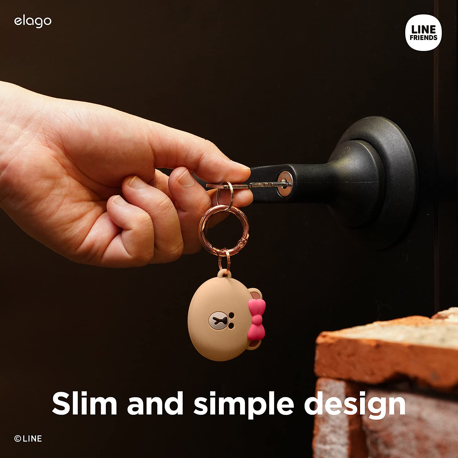 Foto 8 pulgar | Funda De Silicona Elago L Line Friends Compatible Con Apple Airtag - Venta Internacional.