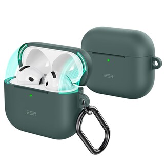 Foto 1 | Funda Para Airpods 4 Esr Con Protección Total Contra Caídas Y Mosquetón, Color Verde - Venta Internacional.