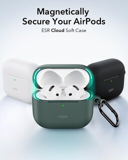Foto 3 | Funda Para Airpods 4 Esr Con Protección Total Contra Caídas Y Mosquetón, Color Verde - Venta Internacional.