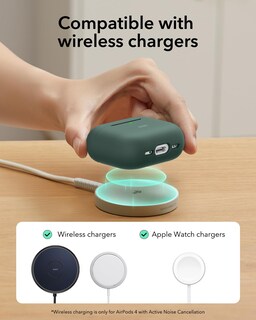 Foto 7 | Funda Para Airpods 4 Esr Con Protección Total Contra Caídas Y Mosquetón, Color Verde - Venta Internacional.