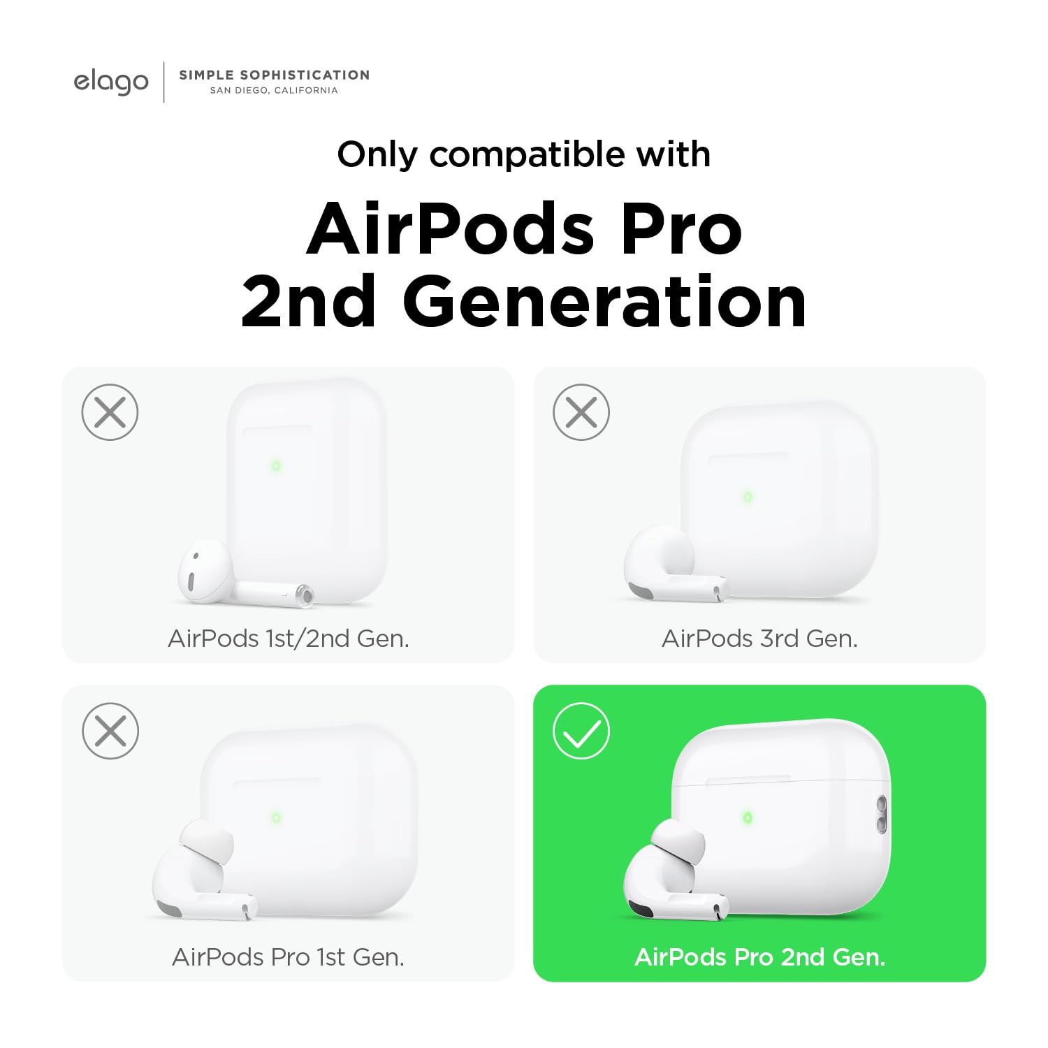 Foto 3 pulgar | Funda Elago Aw5 Compatible Con Apple Airpods Pro De Segunda Generación - Venta Internacional.