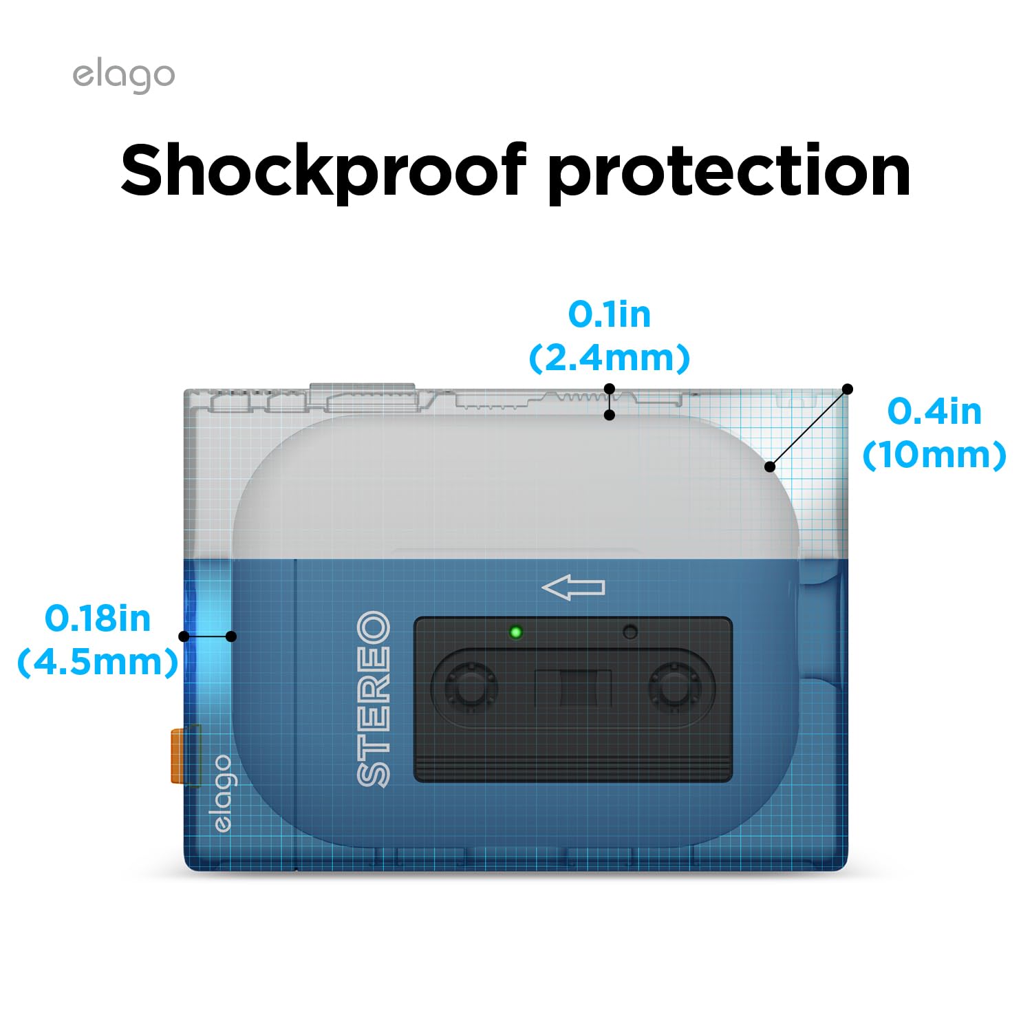Foto 6 pulgar | Funda Para Reproductor De Casetes Elago Compatible Con Airpods Pro 2 - Venta Internacional.