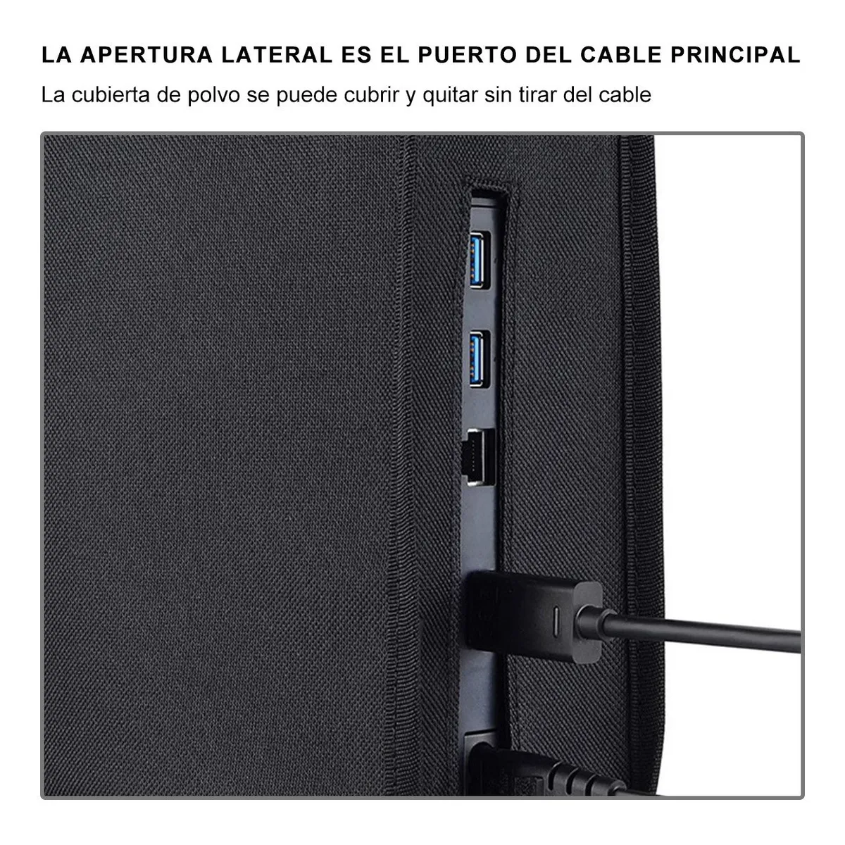 Foto 5 | Funda Resistente Al Polvo Y El Agua Para Play Station 5 Lab.g Negro
