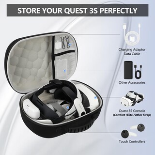 Foto 3 | Funda De Transporte Growalleter Para Auriculares Meta Quest 3s/quest 3 - Venta Internacional.