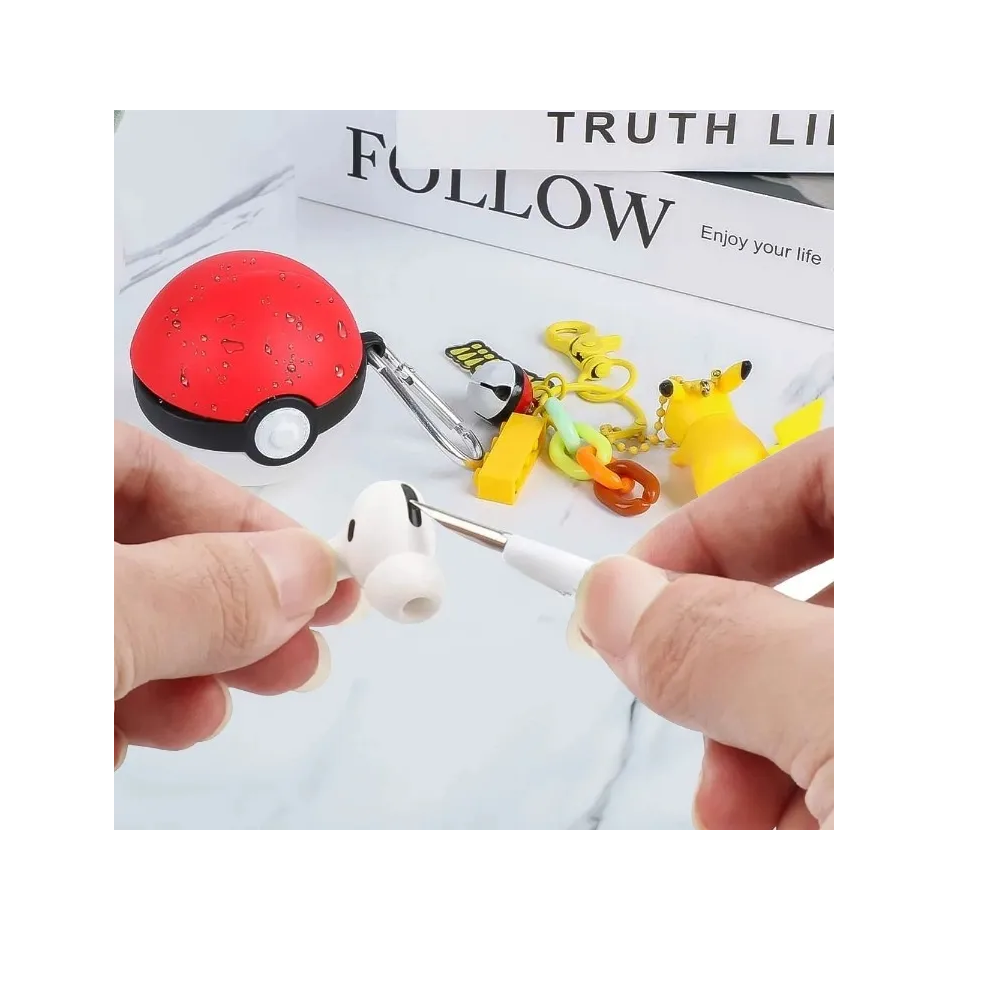 Foto 3 | Fundas Case Para Galaxy Buds Live / Buds 2/buds Pro+limpiador Blanco Rojo