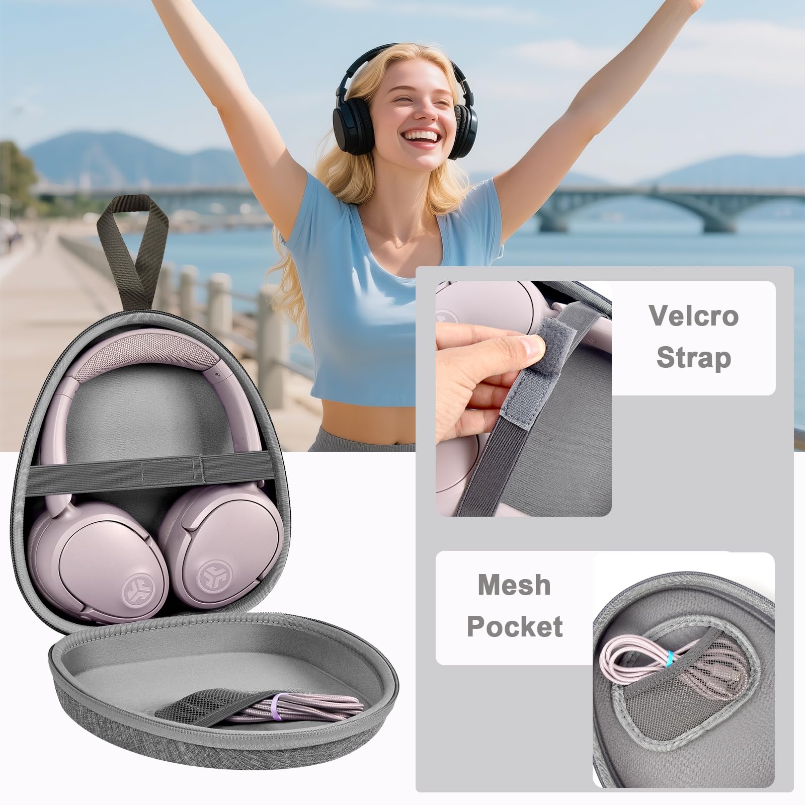 Foto 6 pulgar | Funda Universal Gwcase Para Auriculares Jlab Jbl Sony Soundcore - Venta Internacional.