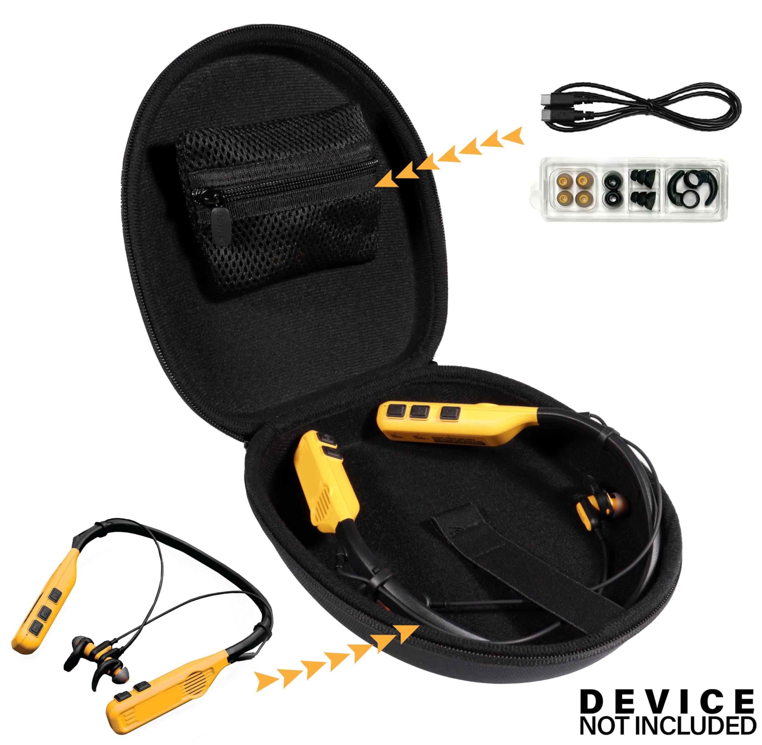 Foto 4 pulgar | Funda Casesack Para Auriculares Dewalt Con Banda Para El Cuello Y Altavoces - Venta Internacional.
