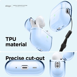 Foto 4 | Funda Elago Compatible Con Airpods Pro De Segunda Generación Aqua Blue - Venta Internacional.
