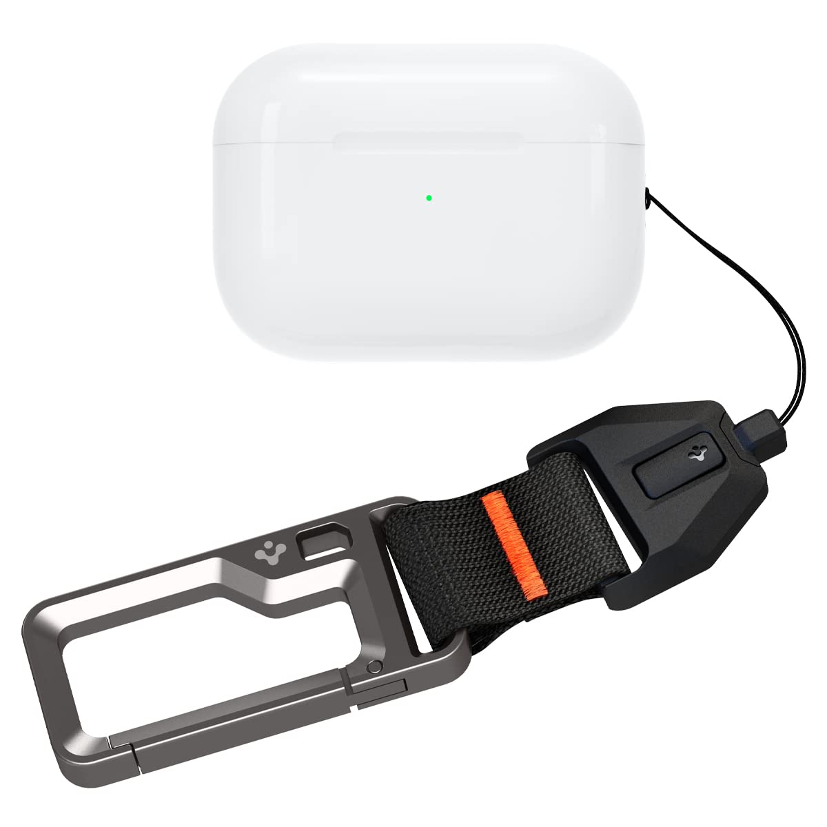 Cordón Con Mosquetón Para Airpods Pro Spigen De Segunda Generación  Color Negro - Venta Internacional.
