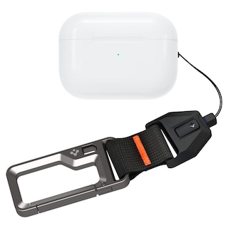 Foto 1 | Cordón Con Mosquetón Para Airpods Pro Spigen De Segunda Generación Color Negro - Venta Internacional.
