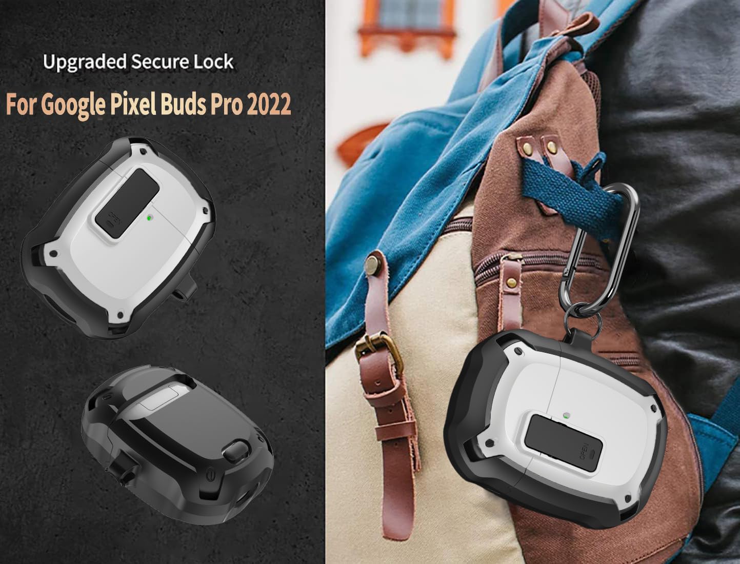 Foto 6 pulgar | Funda Olytop Para Google Pixel Buds Pro 2/pro Con Limpiador - Venta Internacional.