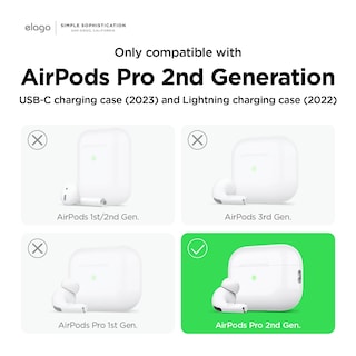 Foto 2 | Funda Elago Compatible Con Airpods Pro De 2.ª Generación Neon Hotpink - Venta Internacional.