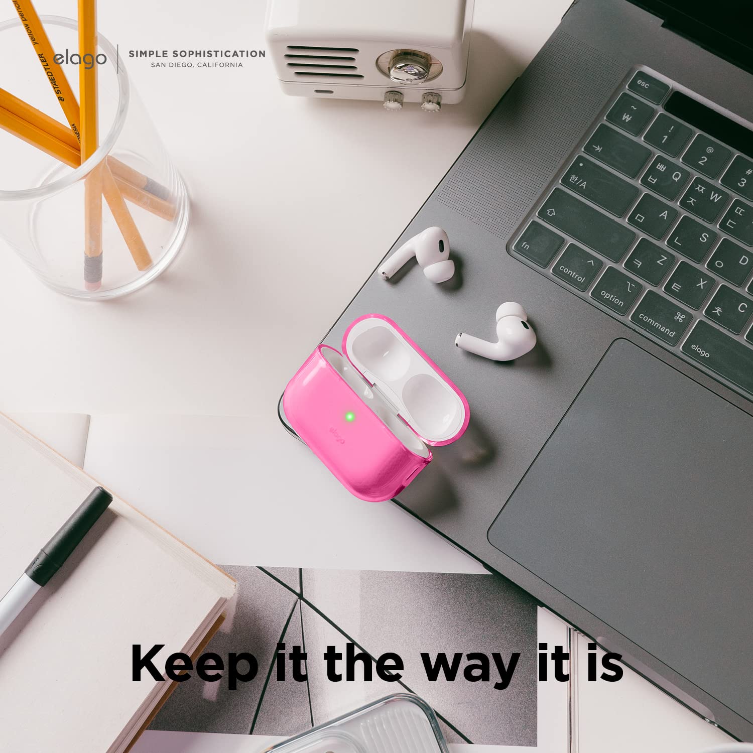 Foto 3 | Funda Elago Compatible Con Airpods Pro De 2.ª Generación  Neon Hotpink - Venta Internacional.