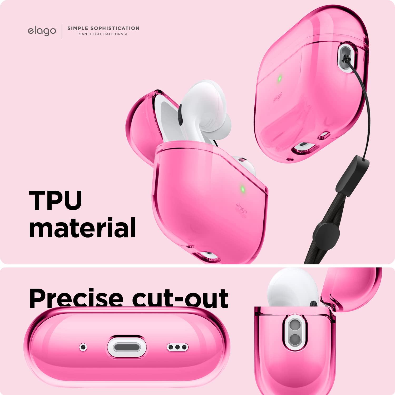 Foto 4 | Funda Elago Compatible Con Airpods Pro De 2.ª Generación  Neon Hotpink - Venta Internacional.