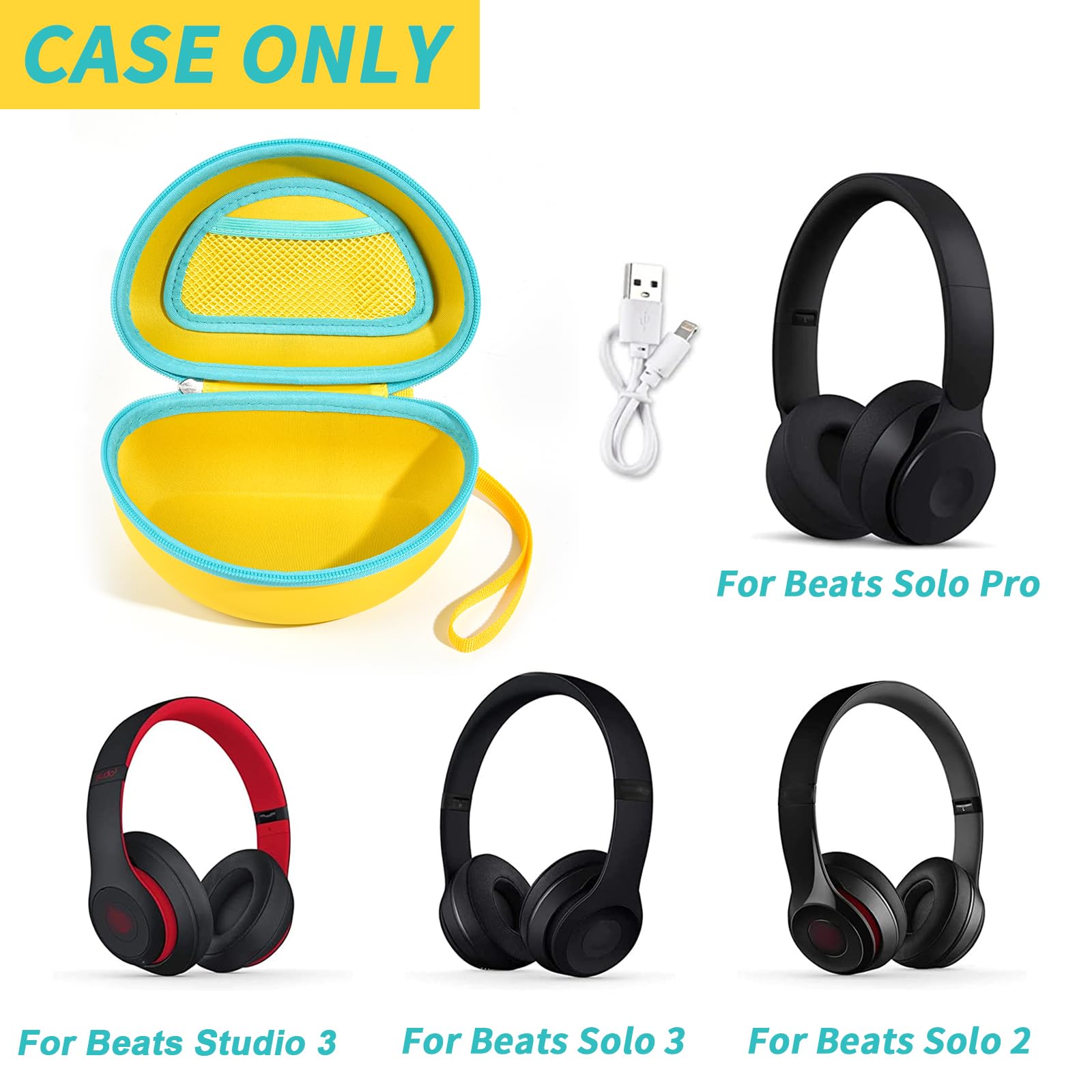 Foto 3 pulgar | Funda Para Auriculares Comecase Compatible Con Beats Solo 4/studio Pro/solo3/studio3/solo2/solo Pro - Venta Internacio