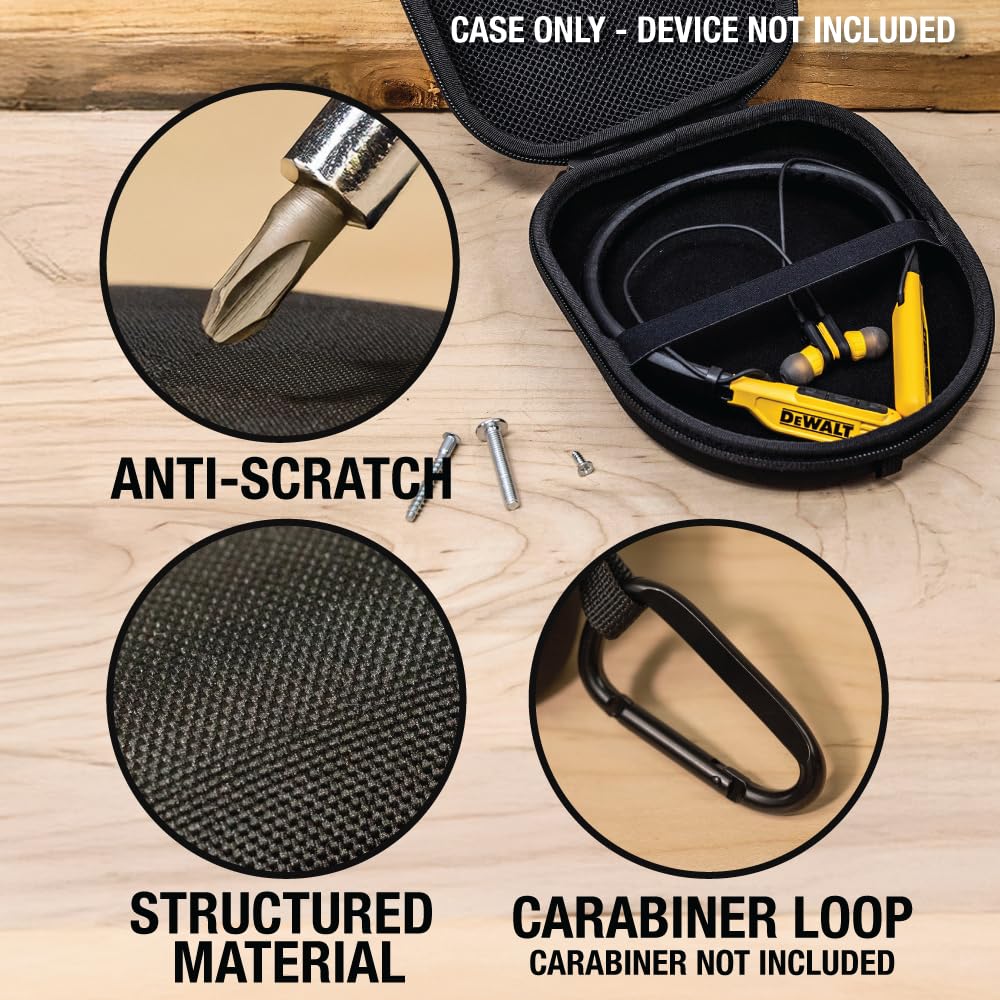 Foto 6 pulgar | Funda Para Auriculares Dewalt Para Auriculares Con Banda Para El Cuello Con Carcasa Dura De Eva - Venta Internacional.