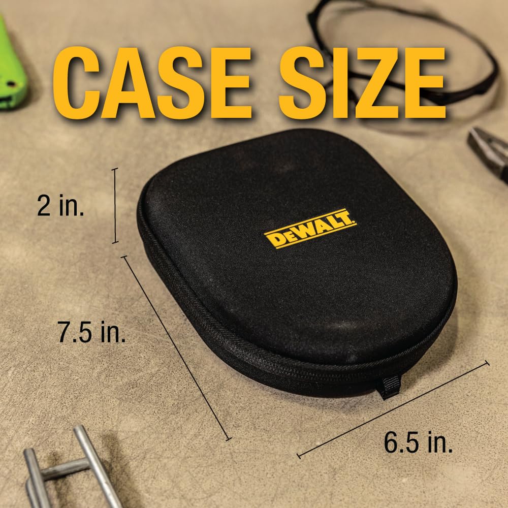 Foto 8 pulgar | Funda Para Auriculares Dewalt Para Auriculares Con Banda Para El Cuello Con Carcasa Dura De Eva - Venta Internacional.