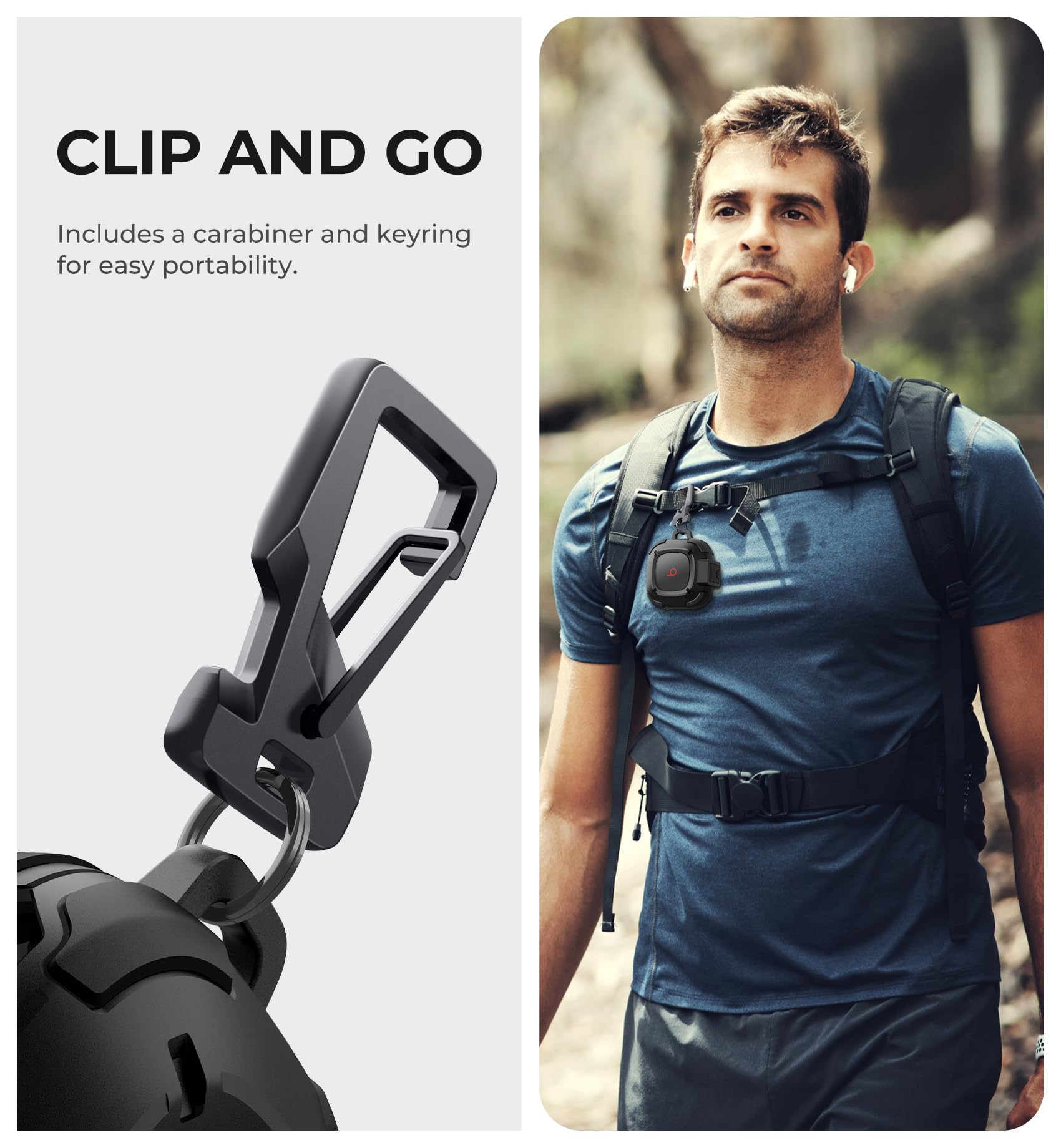 Foto 6 pulgar | Funda Dexnor Rugged Bumper Para Beats Fit Pro (2021) Con Cierre - Venta Internacional.